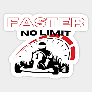 FASTER No Limit Sticker